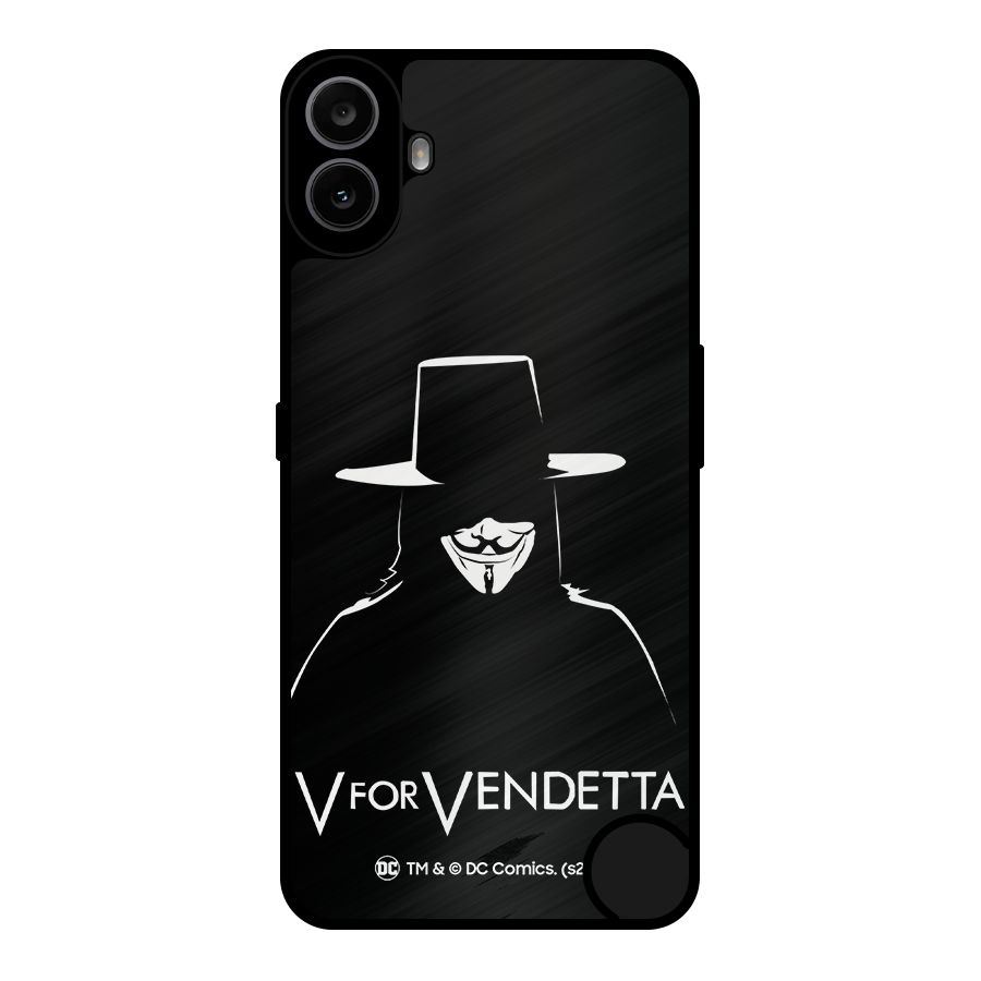 V for Vendetta Minimal Metal Back Case for Nothing CMF Phone 1