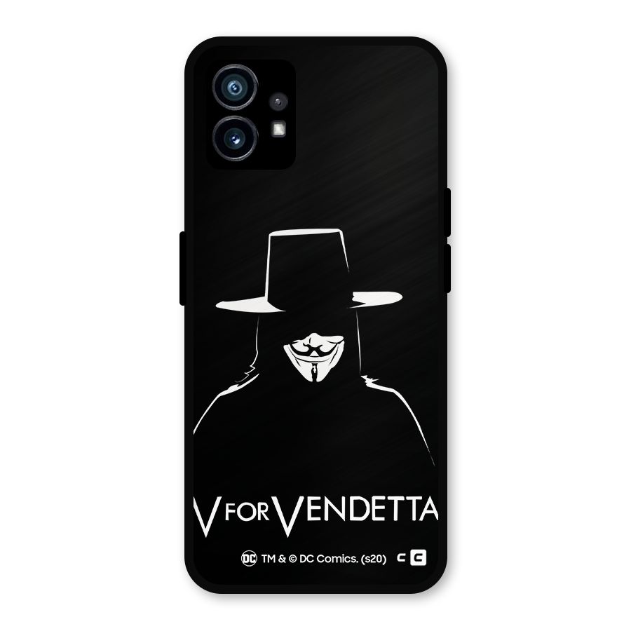 V for Vendetta Minimal Metal Back Case for Nothing Phone 1
