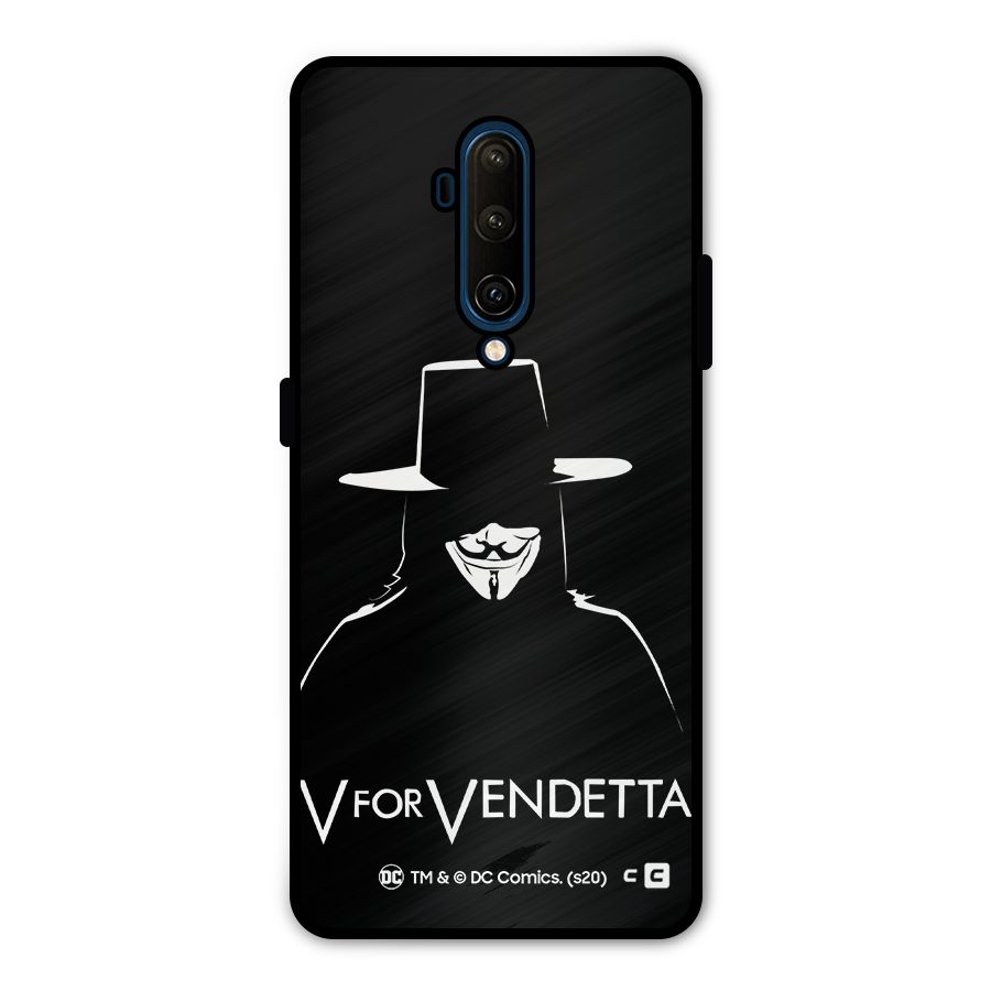 V for Vendetta Minimal Metal Back Case for OnePlus 7T Pro