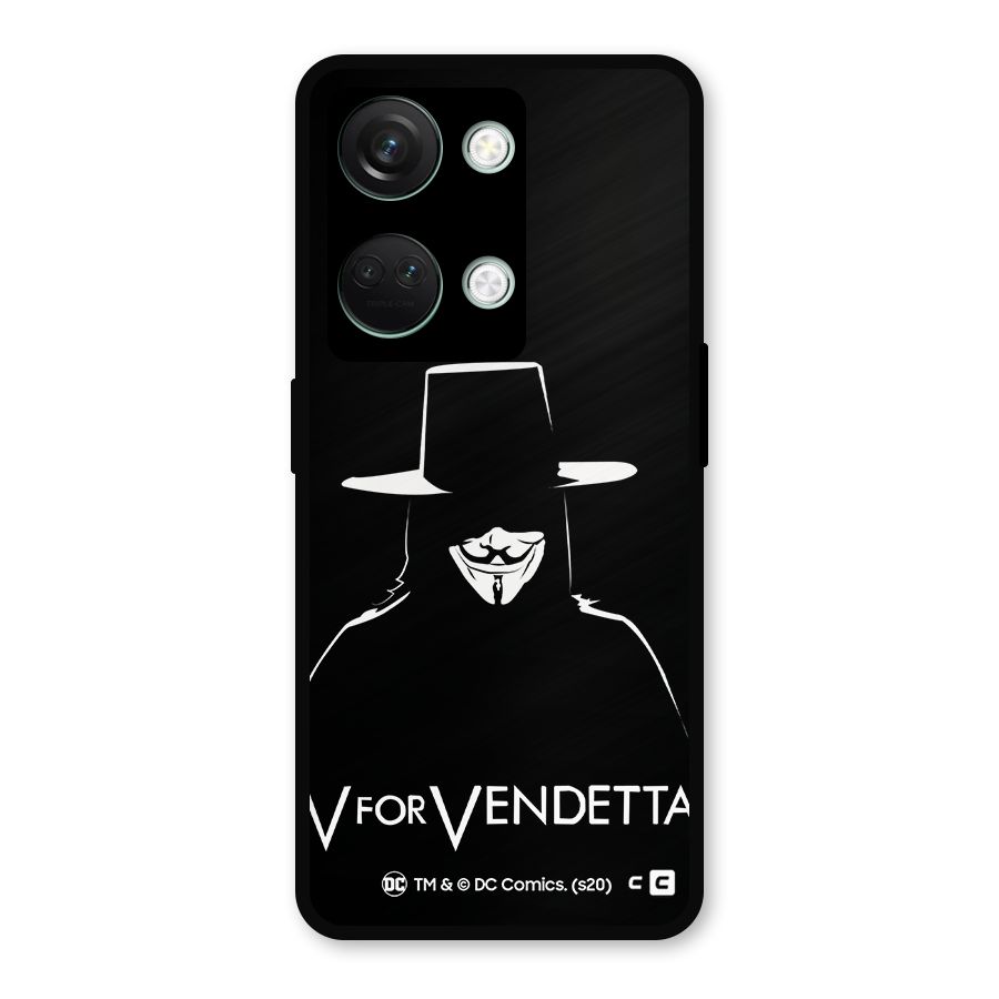 V for Vendetta Minimal Metal Back Case for OnePlus Nord 3