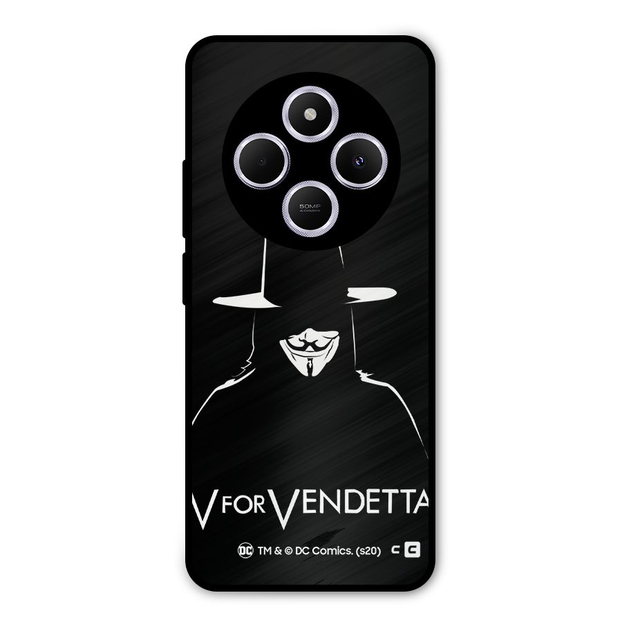 V for Vendetta Minimal Metal Back Case for Poco M7