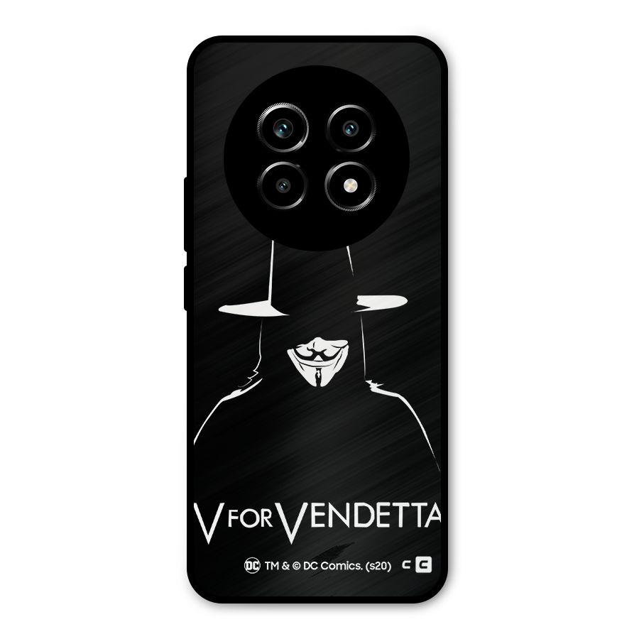 V for Vendetta Minimal Metal Back Case for Realme 14 Pro Lite