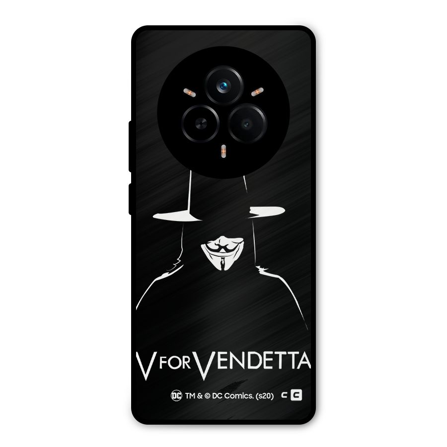 V for Vendetta Minimal Metal Back Case for Realme 14 Pro Plus