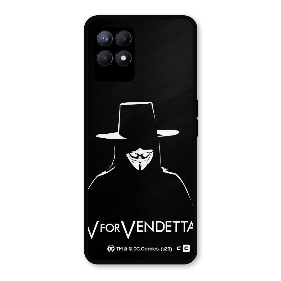 V for Vendetta Minimal Metal Back Case for Realme 8i