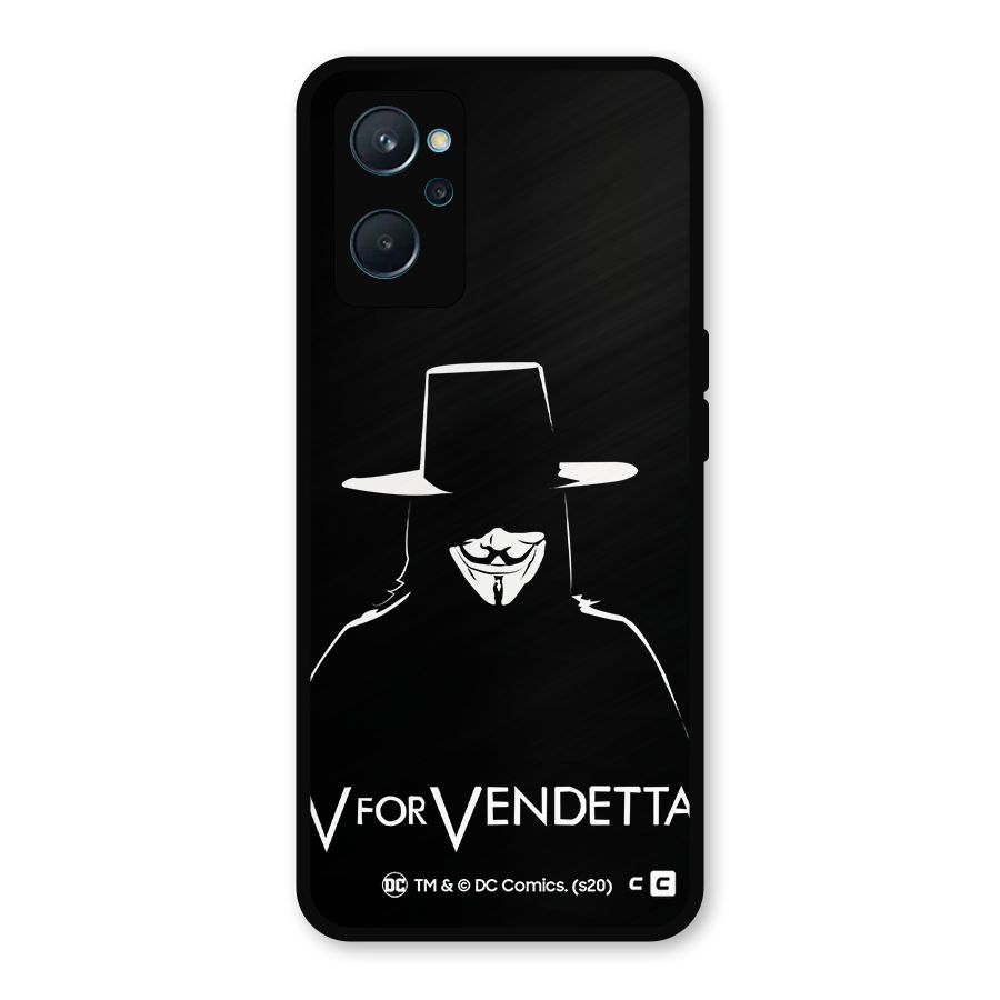 V for Vendetta Minimal Metal Back Case for Realme 9i