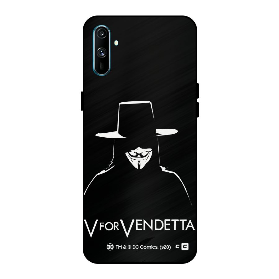 V for Vendetta Minimal Metal Back Case for Realme C3