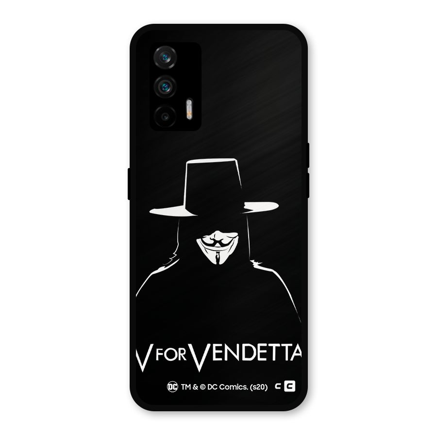 V for Vendetta Minimal Metal Back Case for Realme GT 5G