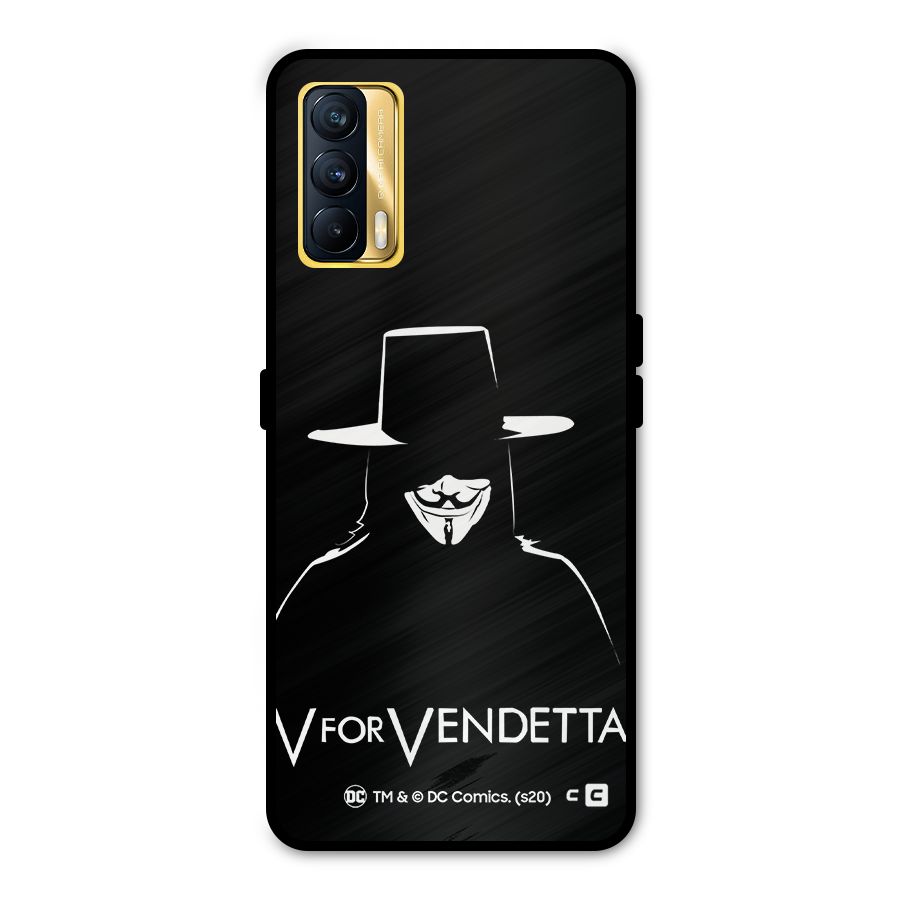 V for Vendetta Minimal Metal Back Case for Realme X7