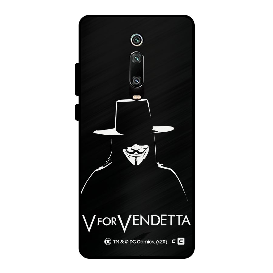 V for Vendetta Minimal Metal Back Case for Redmi K20 Pro