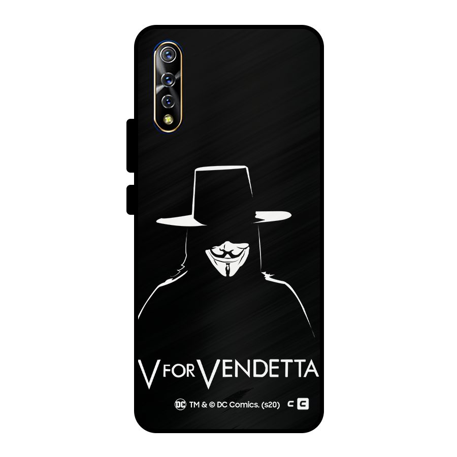 V for Vendetta Minimal Metal Back Case for Vivo S1