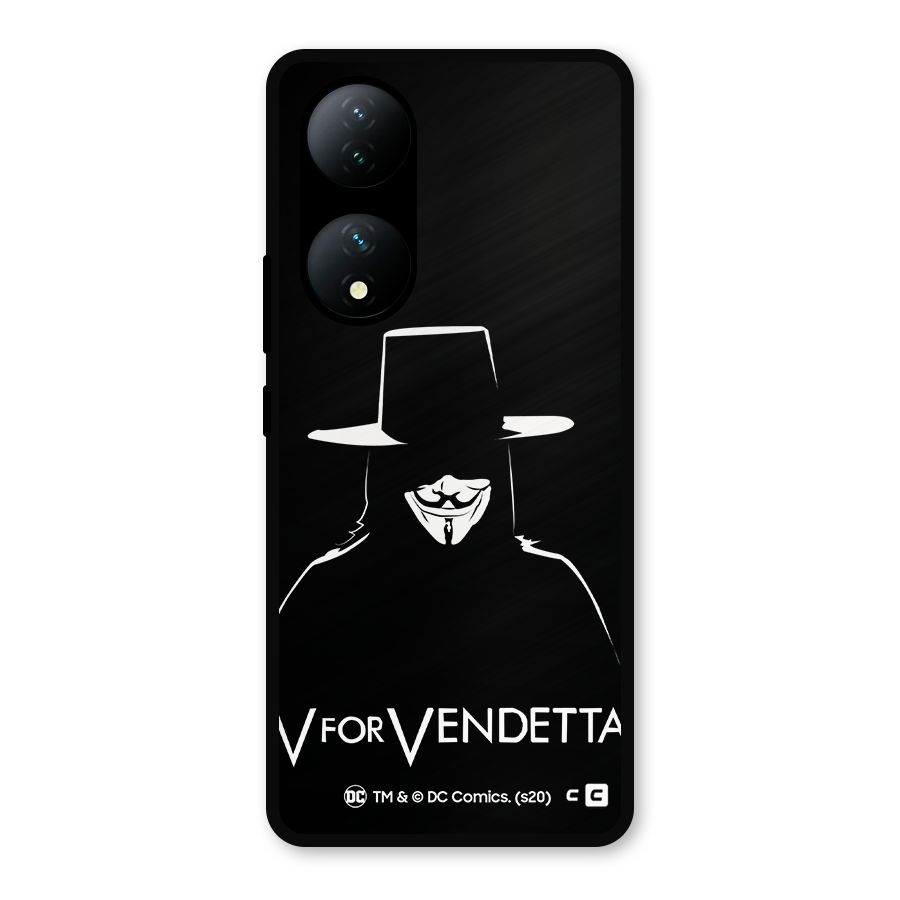 V for Vendetta Minimal Metal Back Case for Vivo T2