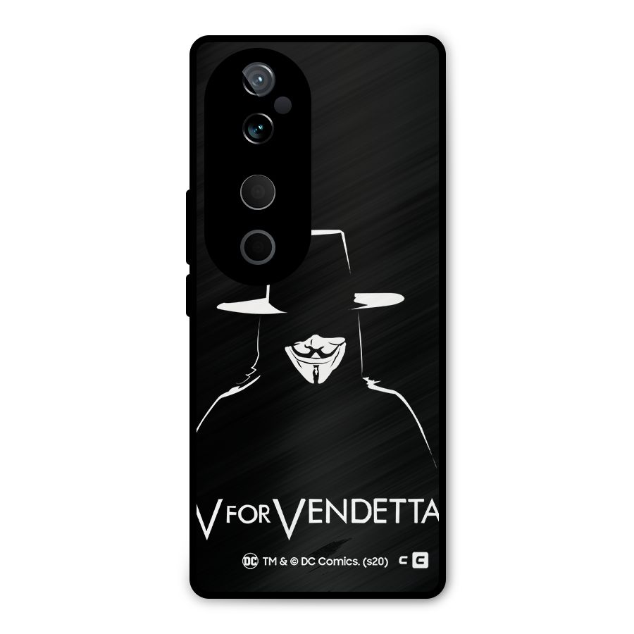 V for Vendetta Minimal Metal Back Case for Vivo T3 Ultra