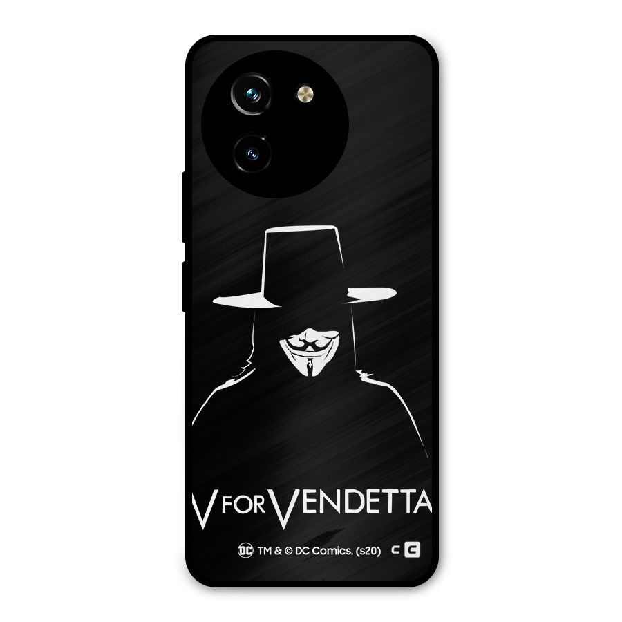 V for Vendetta Minimal Metal Back Case for Vivo T3x