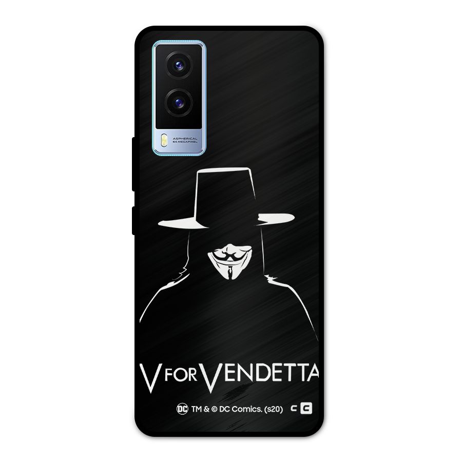 V for Vendetta Minimal Metal Back Case for Vivo V21e 5G