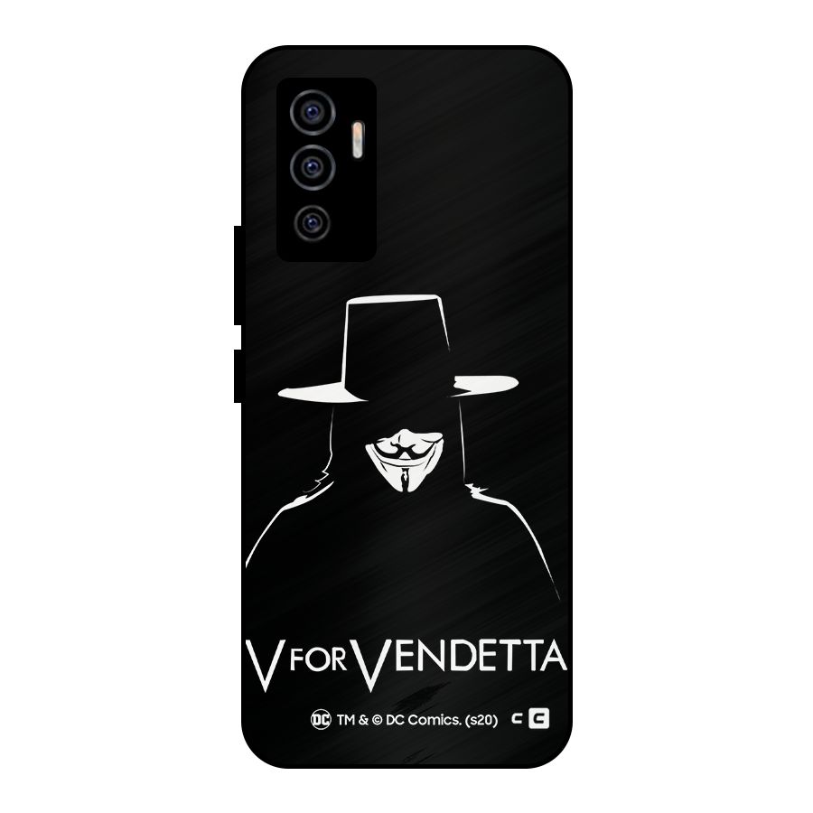 V for Vendetta Minimal Metal Back Case for Vivo V23e