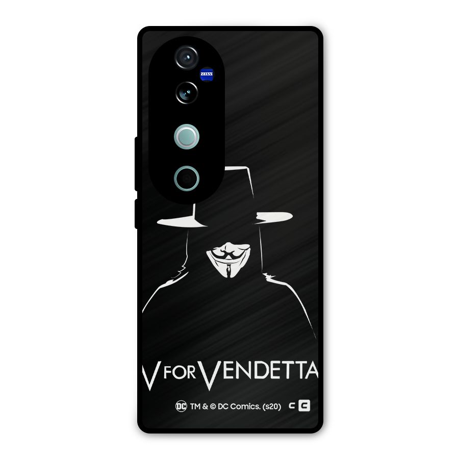 V for Vendetta Minimal Metal Back Case for Vivo V40 Pro
