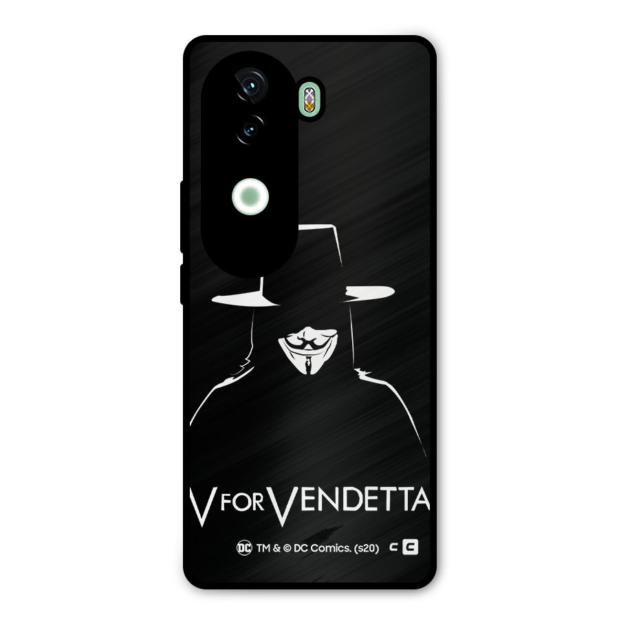 V for Vendetta Minimal Metal Back Case for Vivo V40e