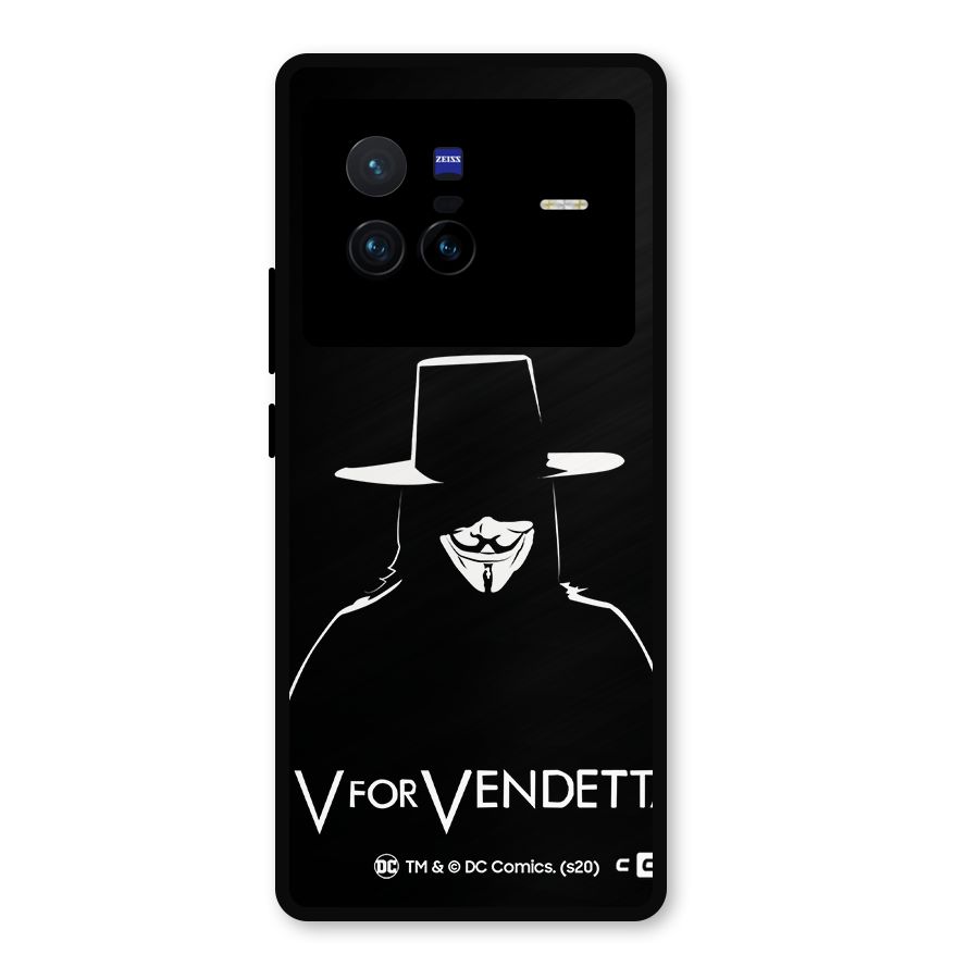 V for Vendetta Minimal Metal Back Case for Vivo X80