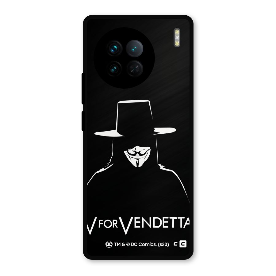 V for Vendetta Minimal Metal Back Case for Vivo X90
