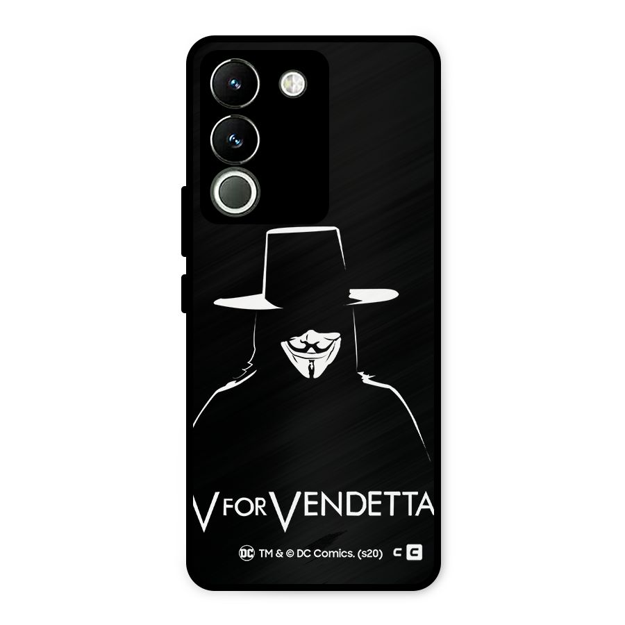 V for Vendetta Minimal Metal Back Case for Vivo Y200