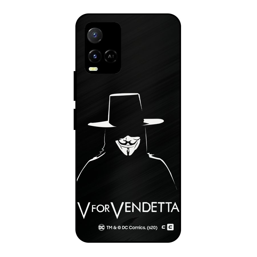 V for Vendetta Minimal Metal Back Case for Vivo Y21T