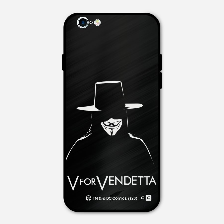 V for Vendetta Minimal Metal Back Case for iPhone 6 6s