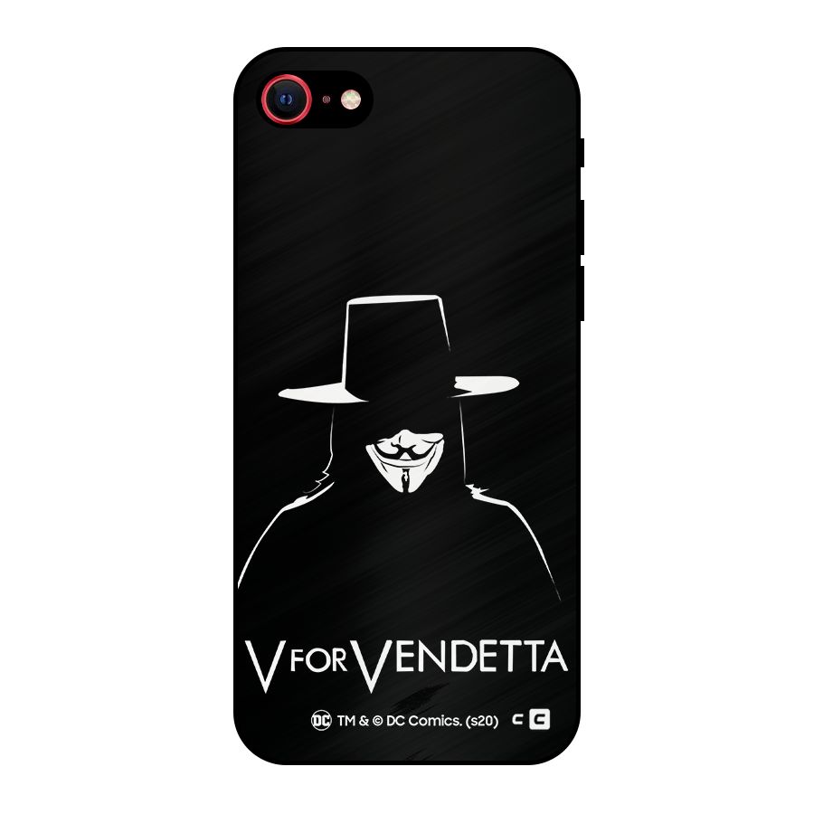 V for Vendetta Minimal Metal Back Case for iPhone 7