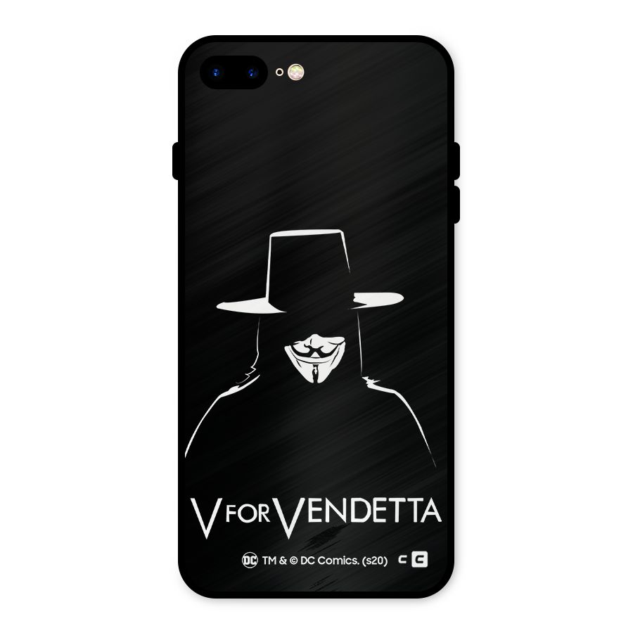 V for Vendetta Minimal Metal Back Case for iPhone 7 Plus