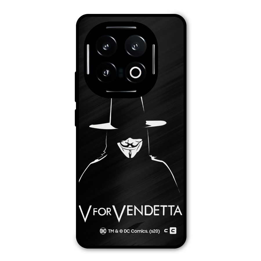 V for Vendetta Minimal Metal Back Case for iQOO 13