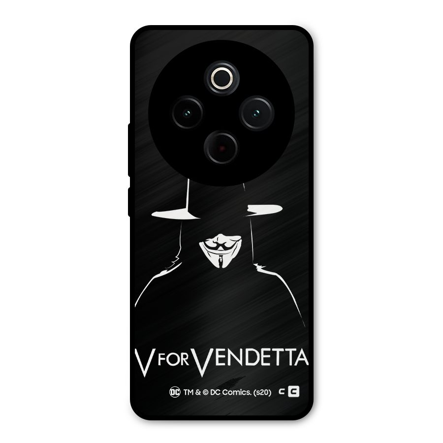 V for Vendetta Minimal Metal Back Case for iQOO Z10