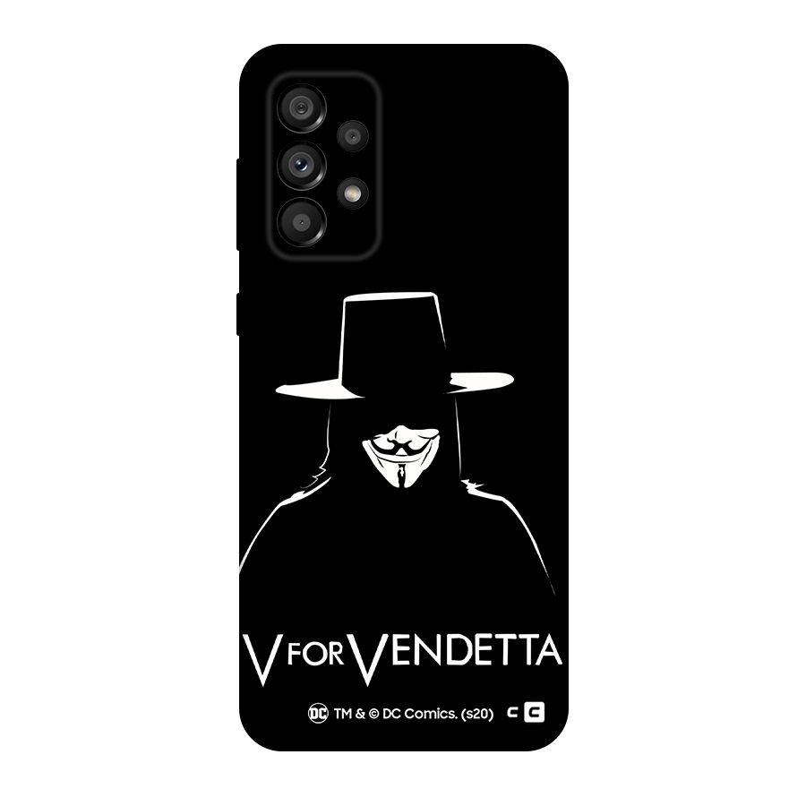 V for Vendetta Minimal Original Polycarbonate Back Case for Galaxy A73 5G