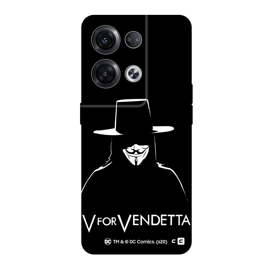 V for Vendetta Minimal Original Polycarbonate Back Case for Oppo Reno8 Pro 5G