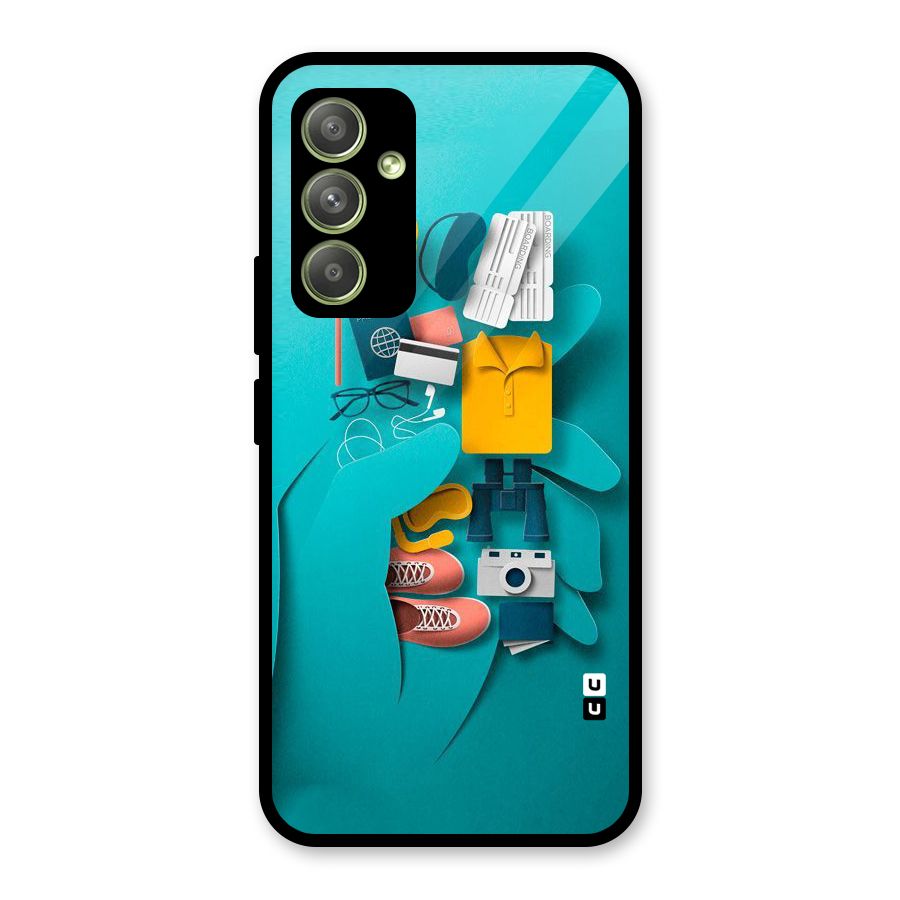 Vacay Vibes Glass Back Case for Galaxy A54