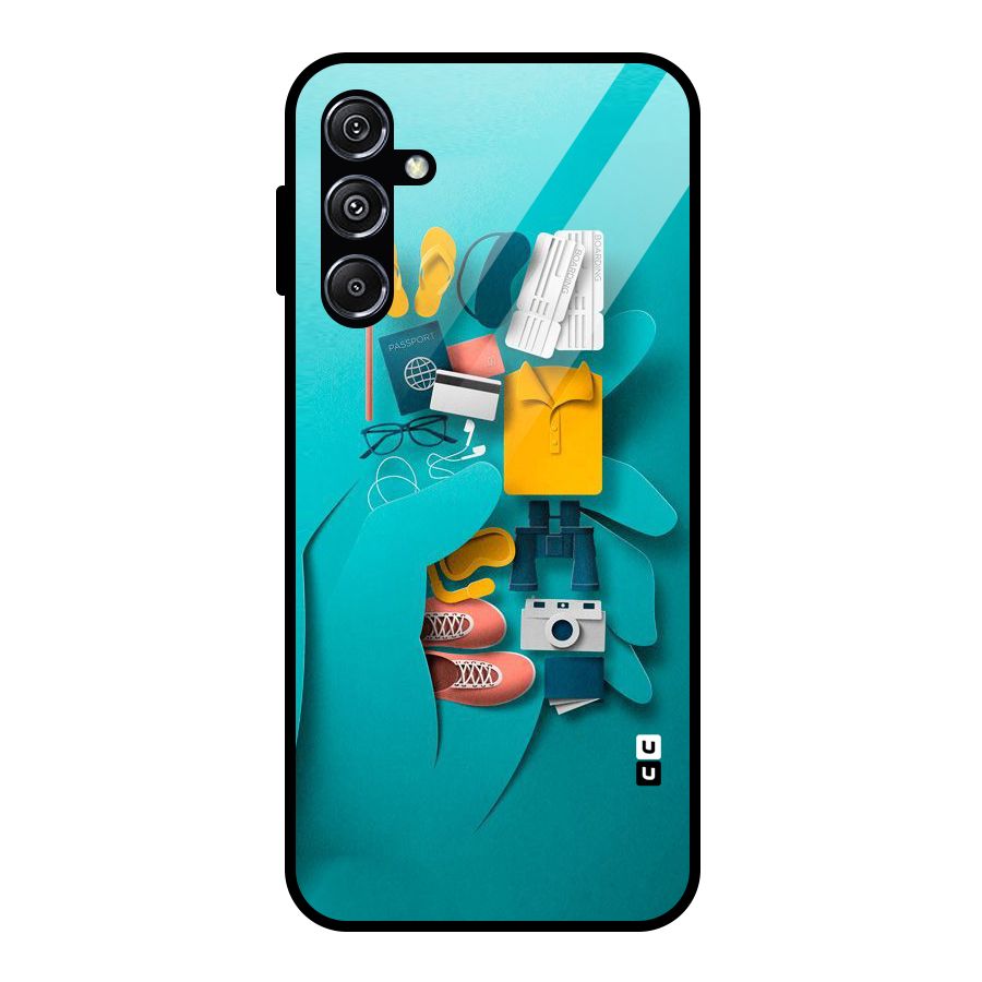 Vacay Vibes Glass Back Case for Galaxy M34 5G
