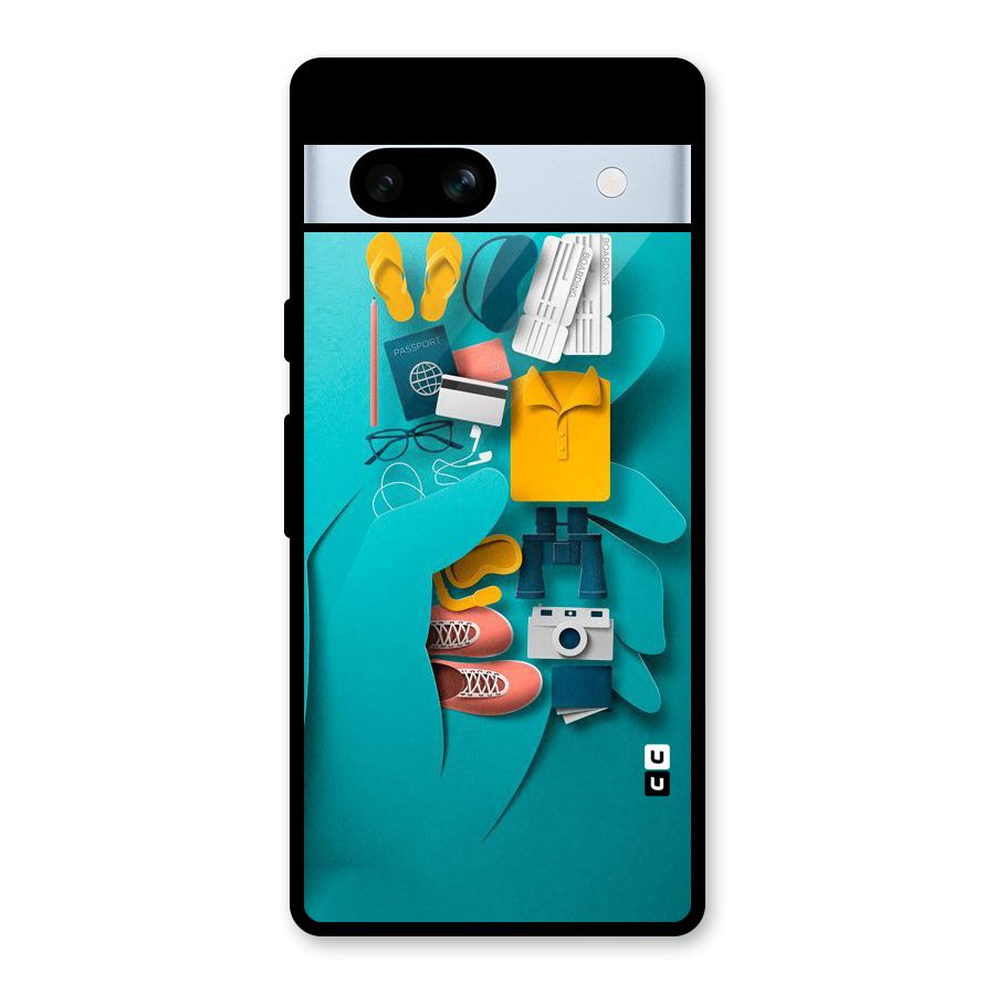 Vacay Vibes Glass Back Case for Google Pixel 7a