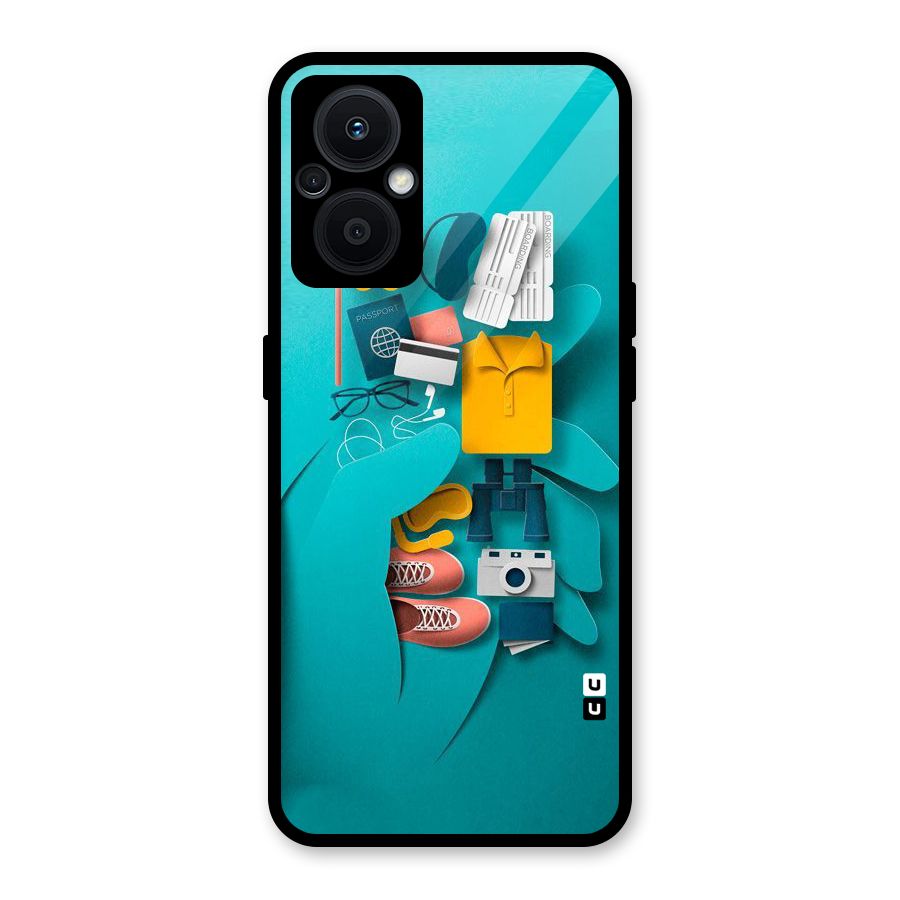 Vacay Vibes Glass Back Case for Oppo F21s Pro 5G