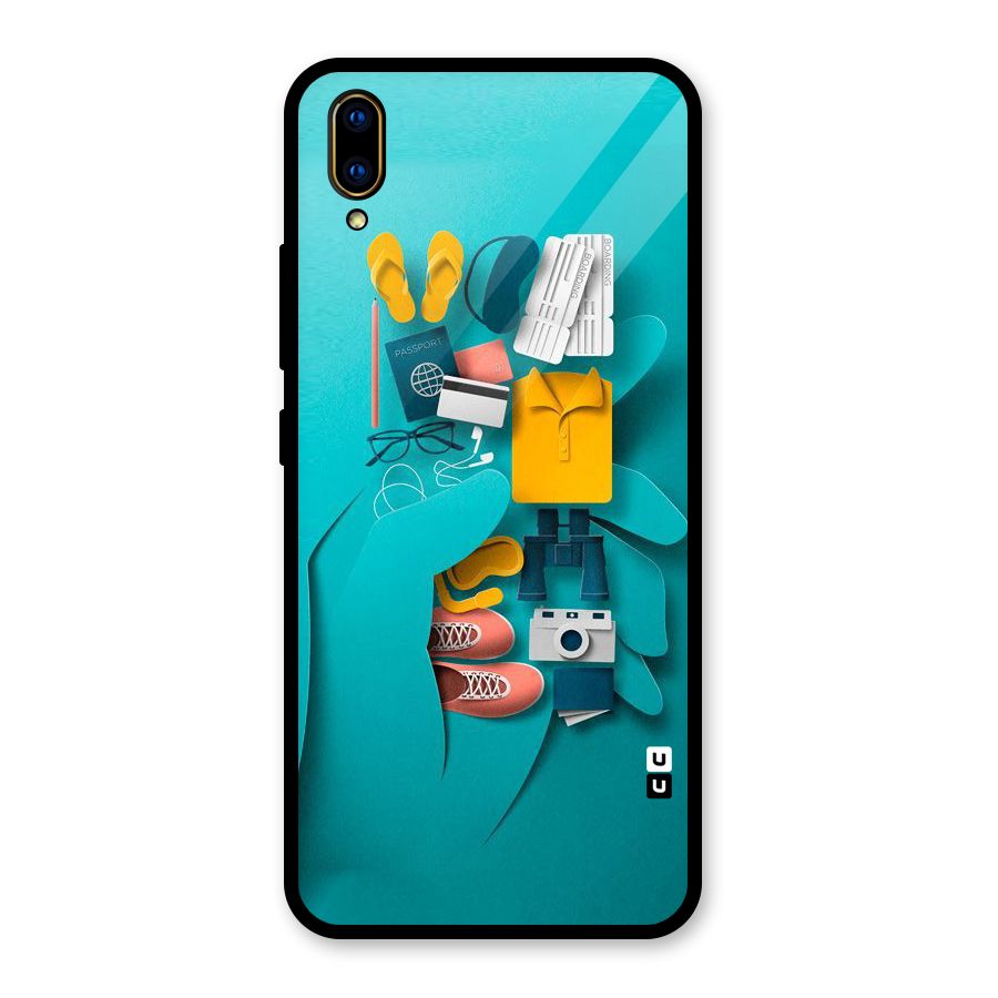 Vacay Vibes Glass Back Case for Vivo V11 Pro