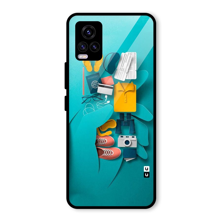 Vacay Vibes Glass Back Case for Vivo V20 2021