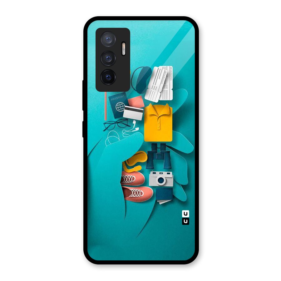 Vacay Vibes Glass Back Case for Vivo V23e