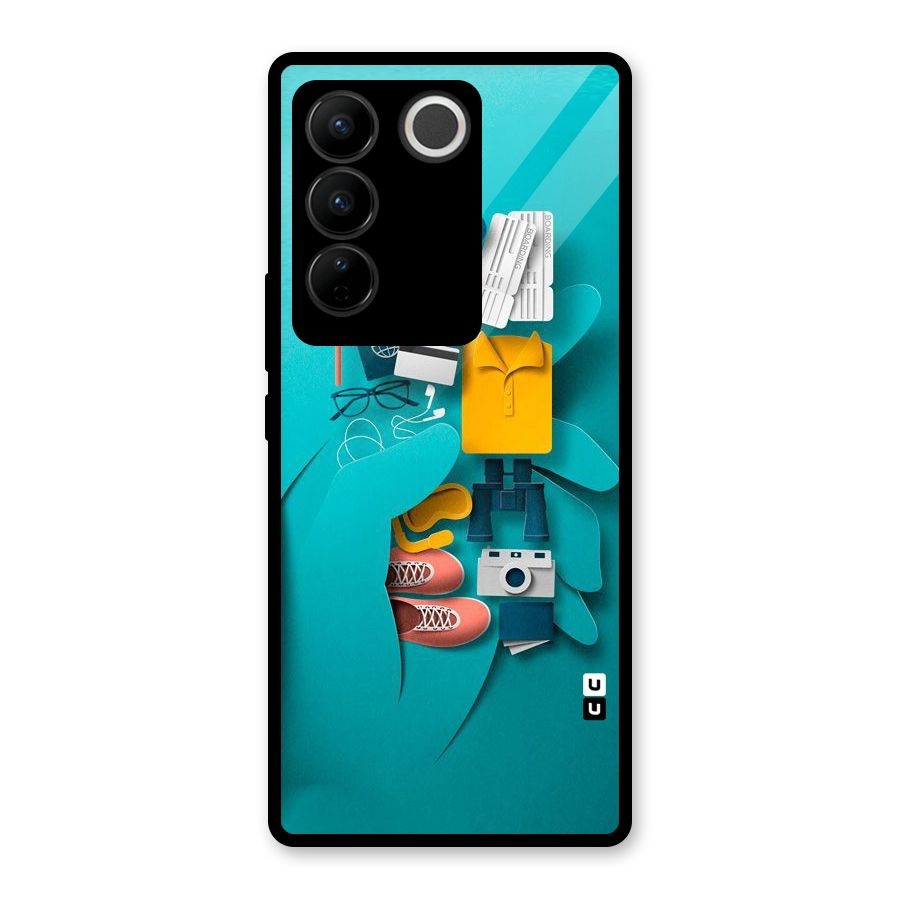 Vacay Vibes Glass Back Case for Vivo V27