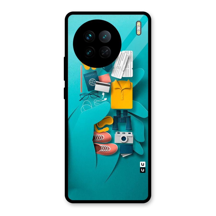 Vacay Vibes Glass Back Case for Vivo X90