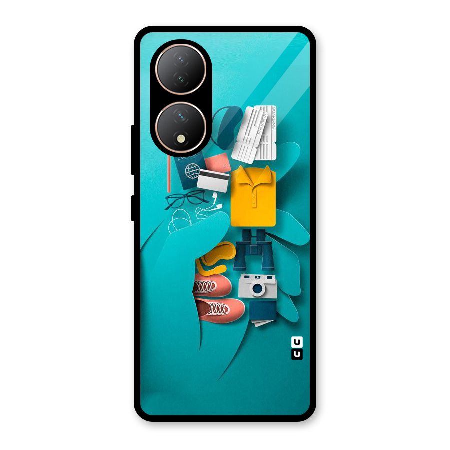 Vacay Vibes Glass Back Case for Vivo Y100A
