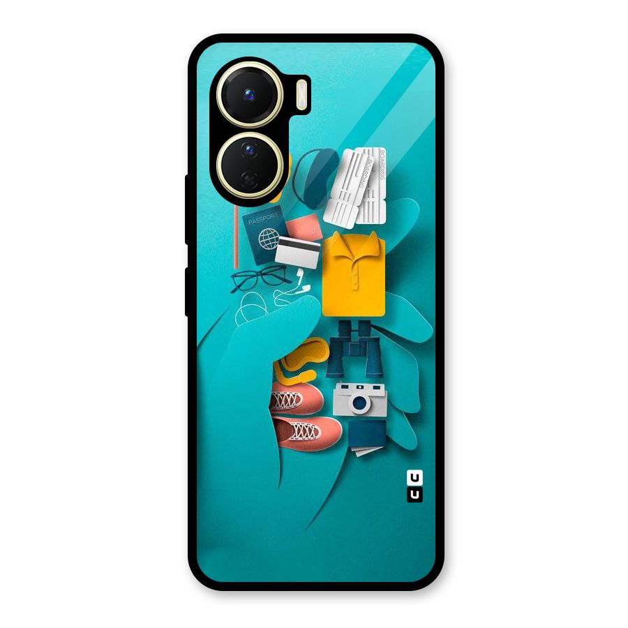 Vacay Vibes Glass Back Case for Vivo Y16