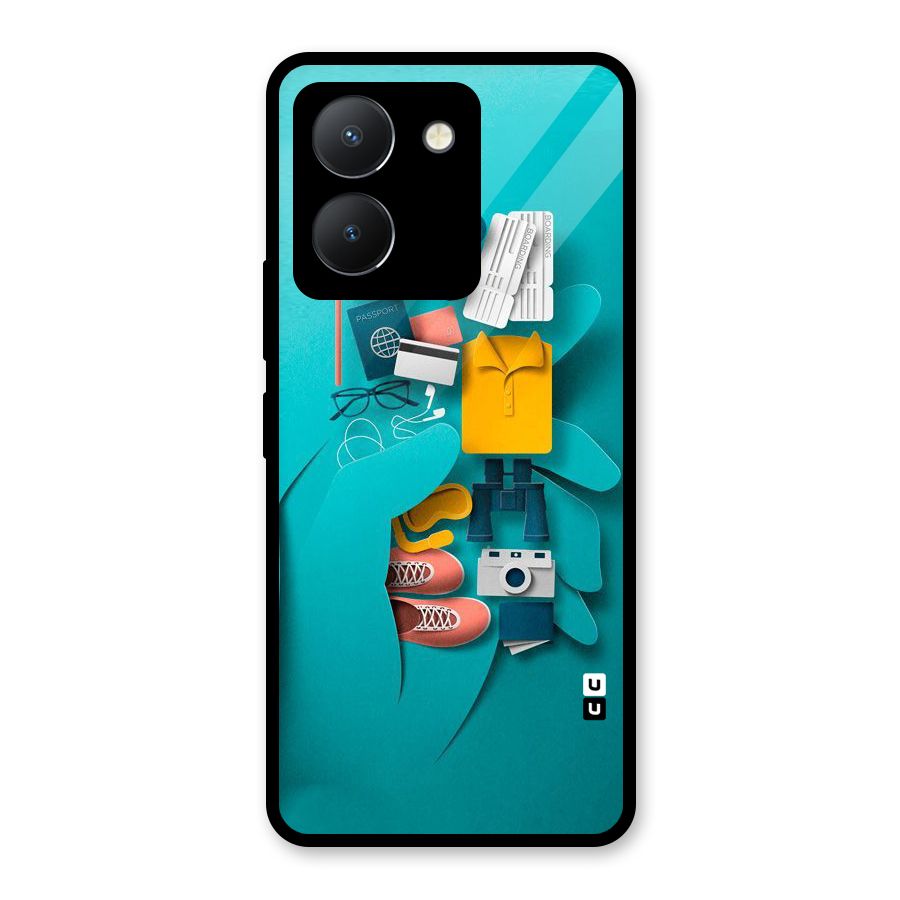 Vacay Vibes Glass Back Case for Vivo Y36