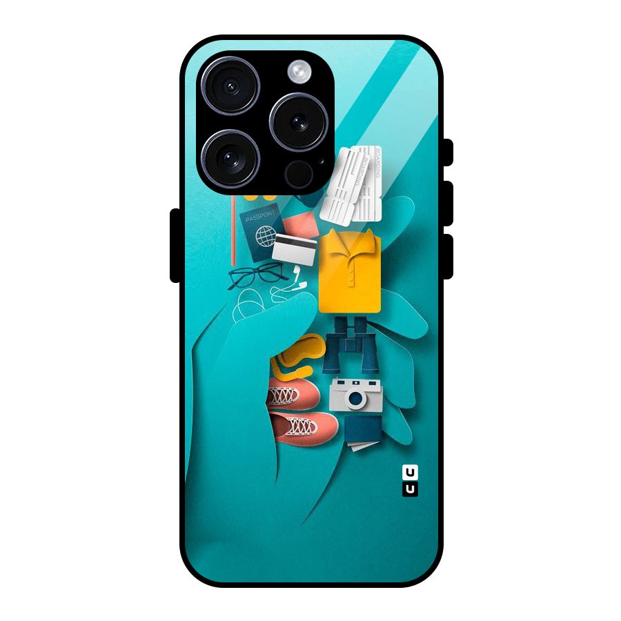 Vacay Vibes Glass Back Case for iPhone 15 Pro