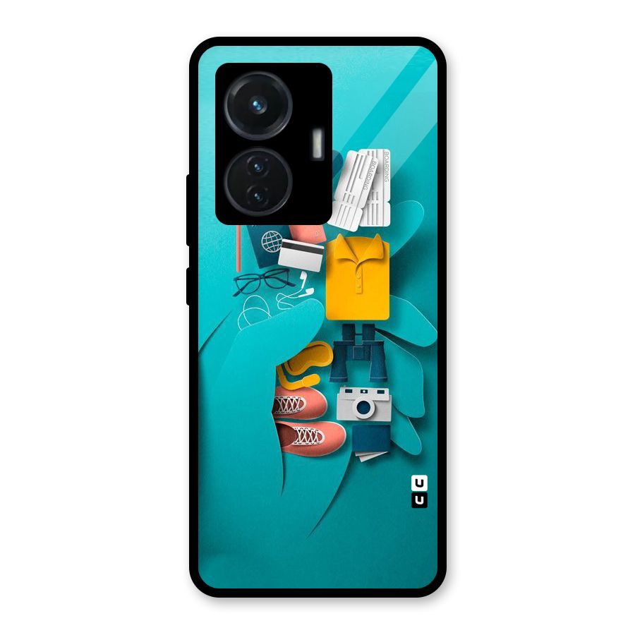 Vacay Vibes Glass Back Case for iQOO Z6 44W