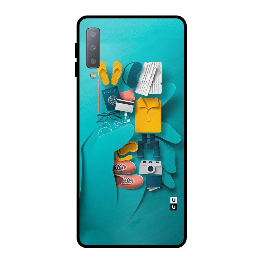 Vacay Vibes Metal Back Case for Galaxy A7 (2018)