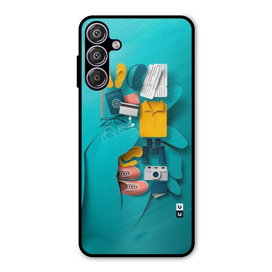 Vacay Vibes Metal Back Case for Galaxy F15