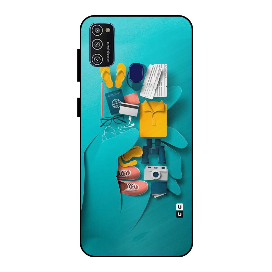 Vacay Vibes Metal Back Case for Galaxy M21