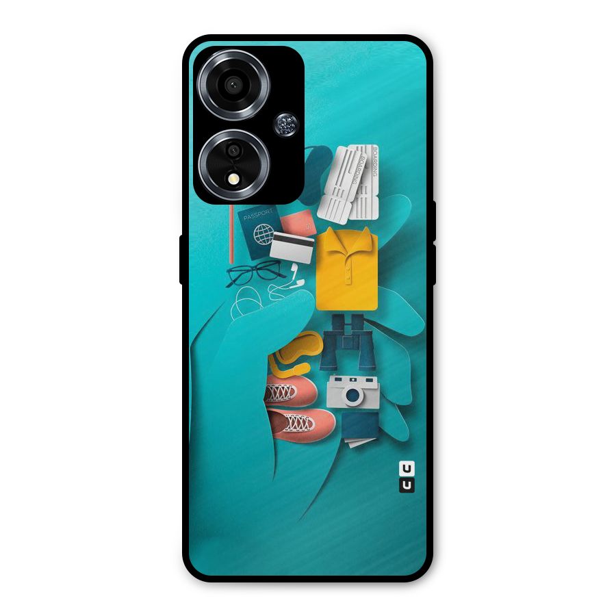 Vacay Vibes Metal Back Case for Oppo A59